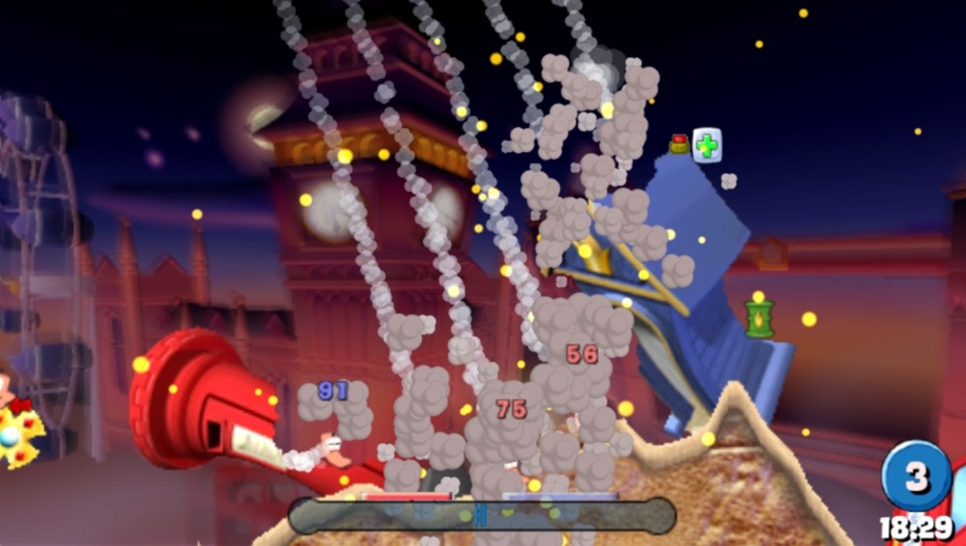 百战天虫：开战时刻1PSP游戏截图第8张