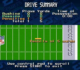 NFL职业美式足球94SFC游戏截图第21张