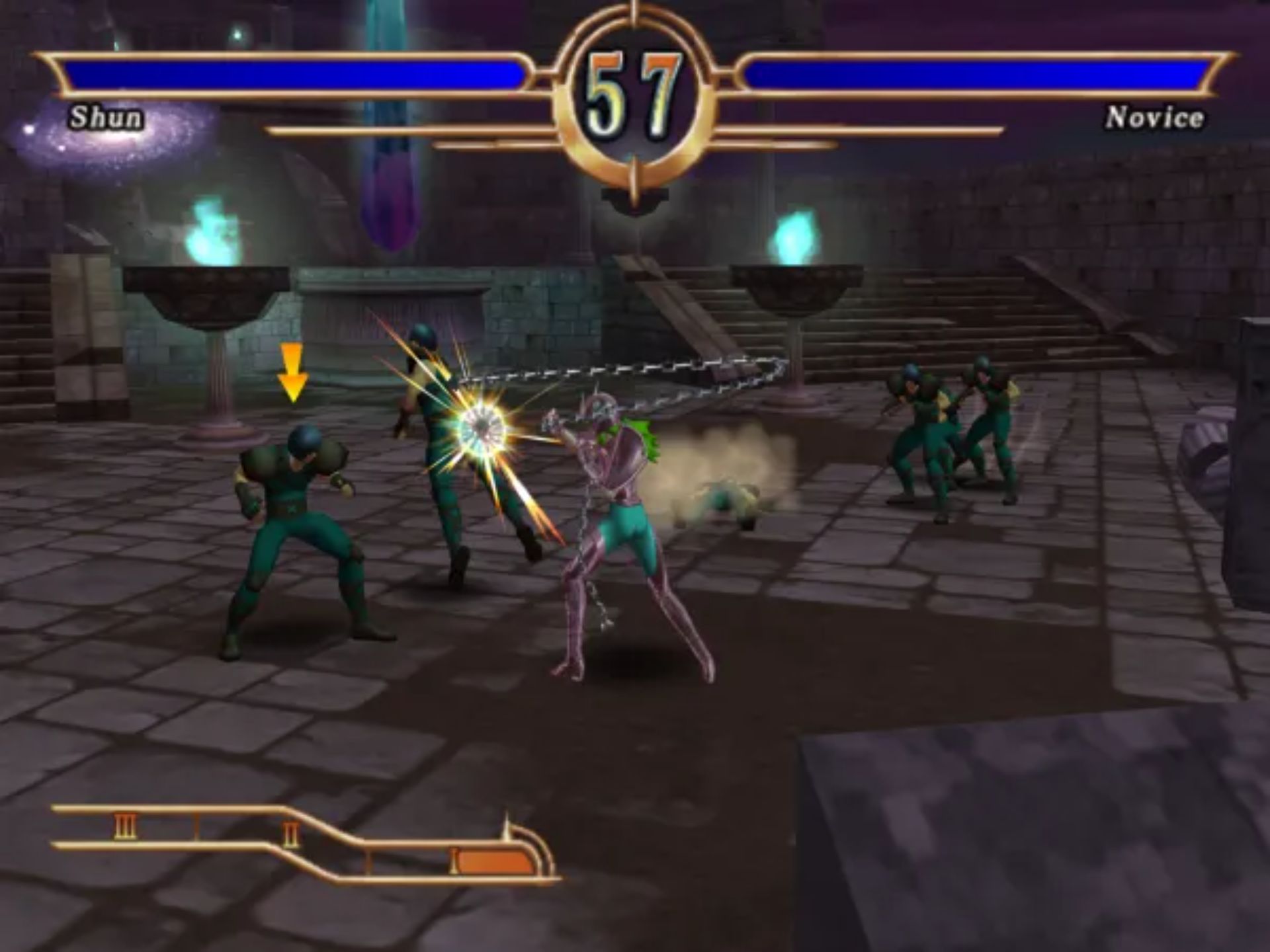 圣斗士星矢:圣域十二宫 中文汉化版PS2游戏截图第11张