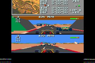 F1赛车MD游戏截图第11张