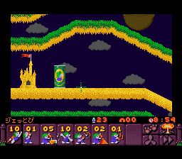 旅鼠总动员2／百战小旅鼠2SFC游戏截图第13张