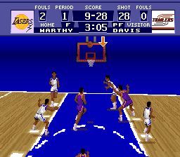 超级射篮／美国大学篮球／世界联盟篮球SFC游戏截图第14张