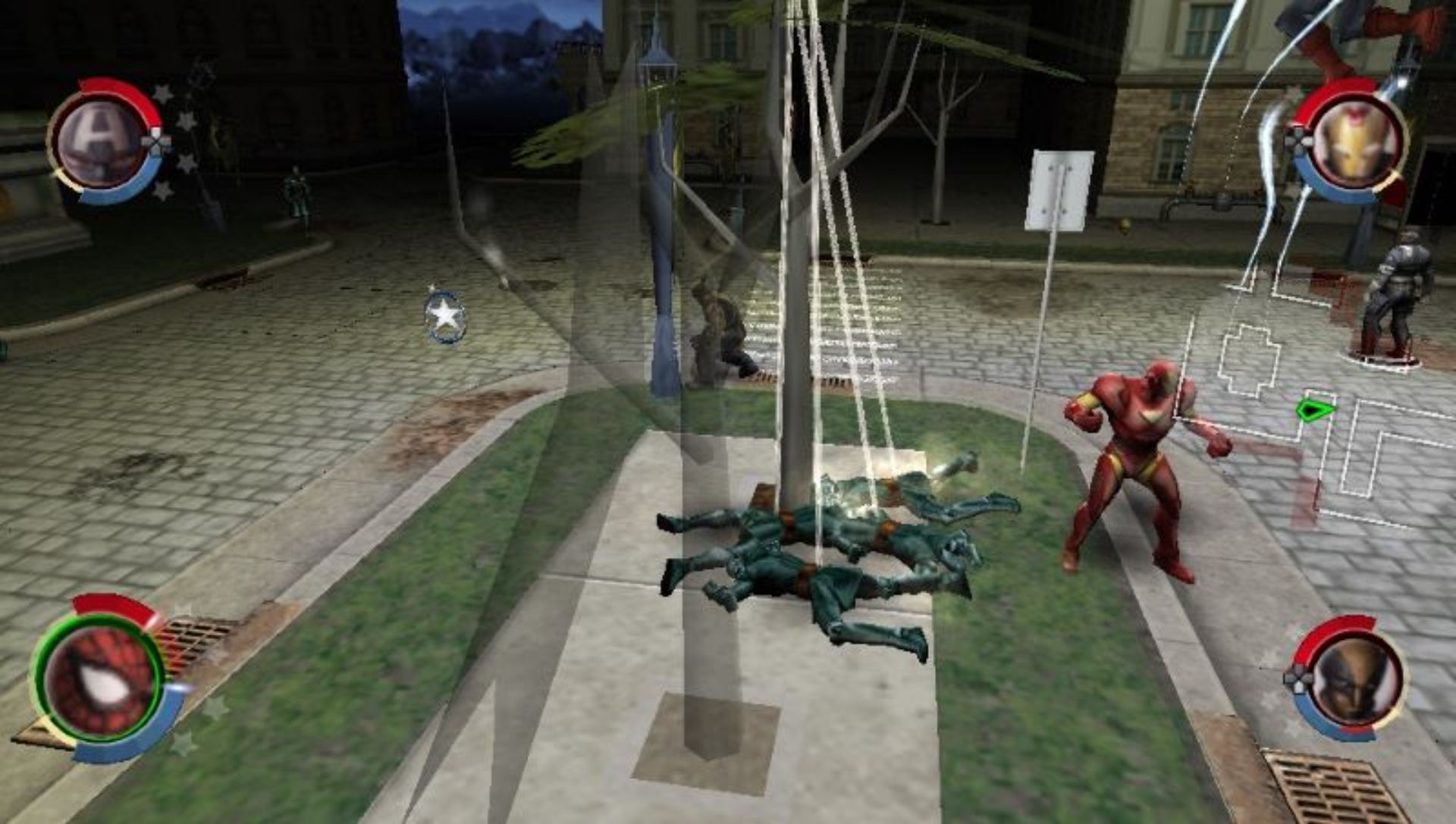 漫画英雄：终极联盟2PSP游戏截图第10张