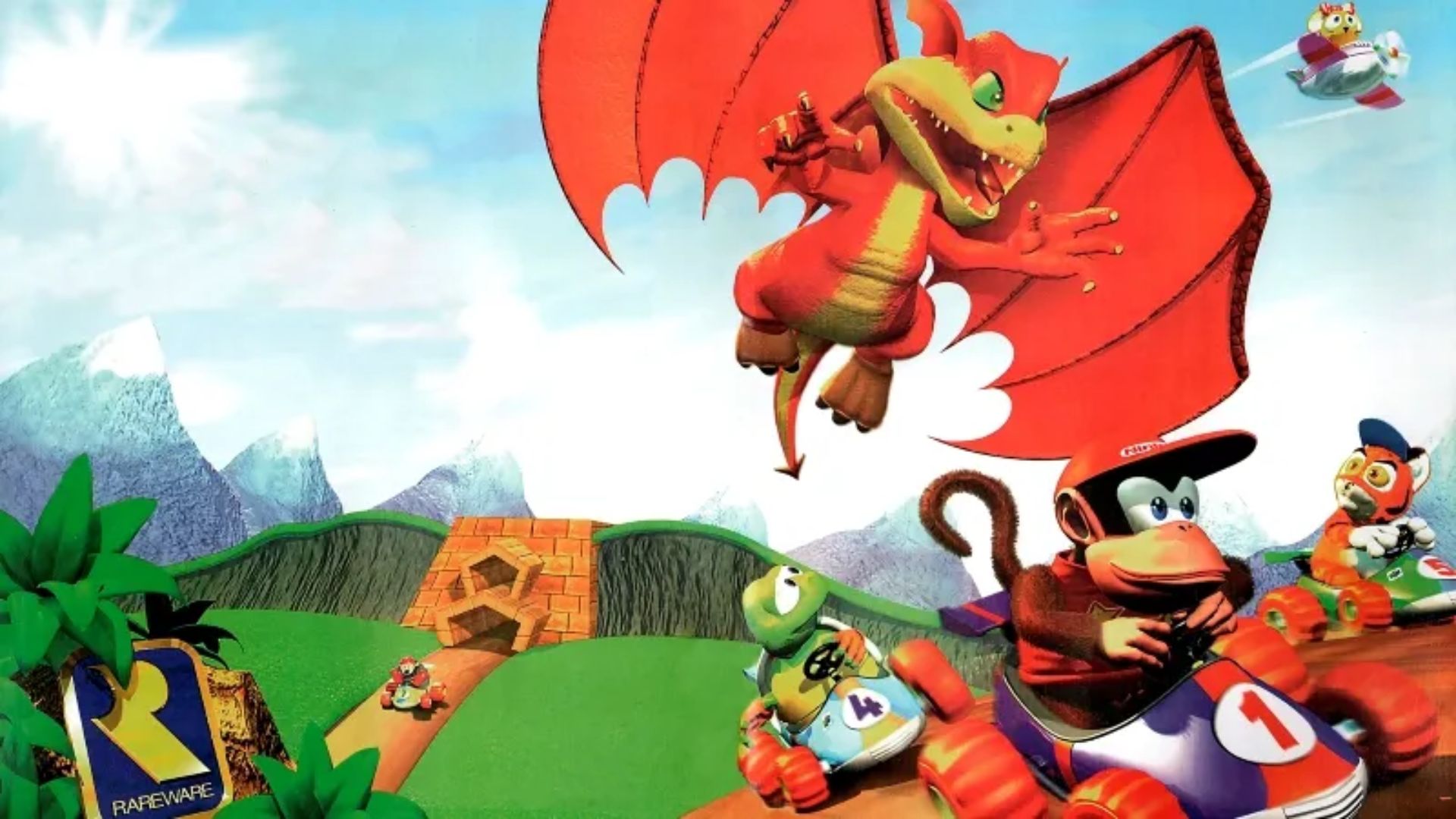 迪迪刚赛车N64游戏截图第3张