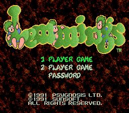 旅鼠总动员1SFC游戏截图第5张