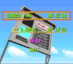 回旋环绕赛车SFC游戏截图第12张