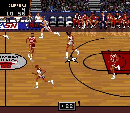 NBA职业篮球赛：公牛vs开拓者SFC游戏截图第14张