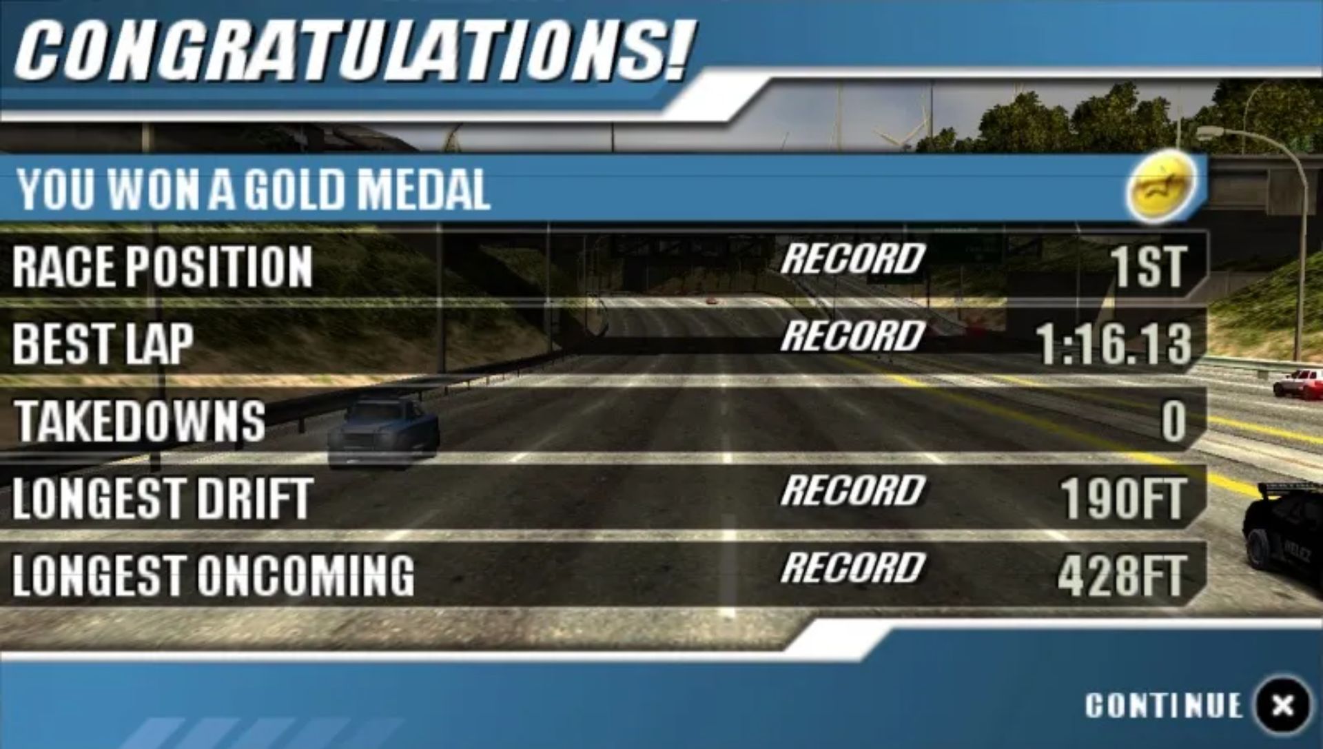 火爆狂飙：传奇PSP游戏截图第9张