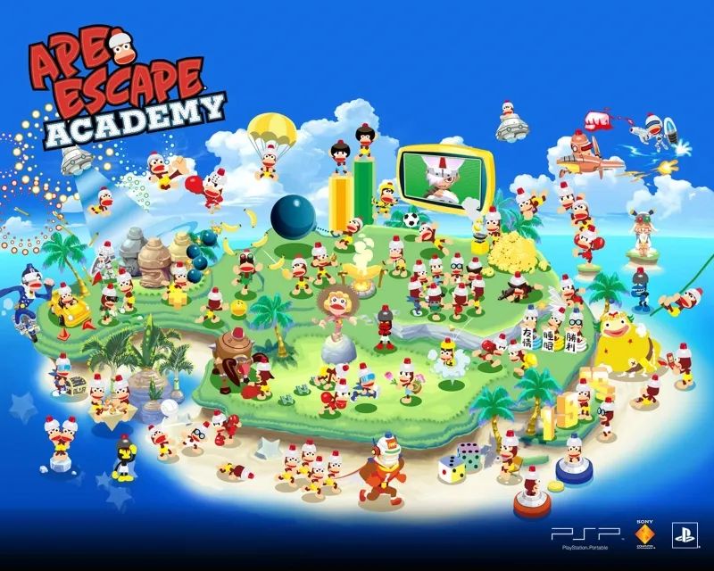 比波猴学院1：捉猴大全集PSP游戏截图第1张