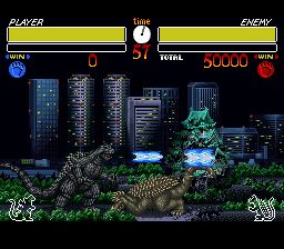 哥斯拉：怪兽大决战SFC游戏截图第10张