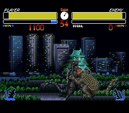 哥斯拉：怪兽大决战SFC游戏截图第5张