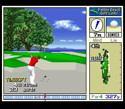 圆石滩高尔夫SFC游戏截图第5张