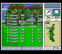圆石滩高尔夫SFC游戏截图第14张