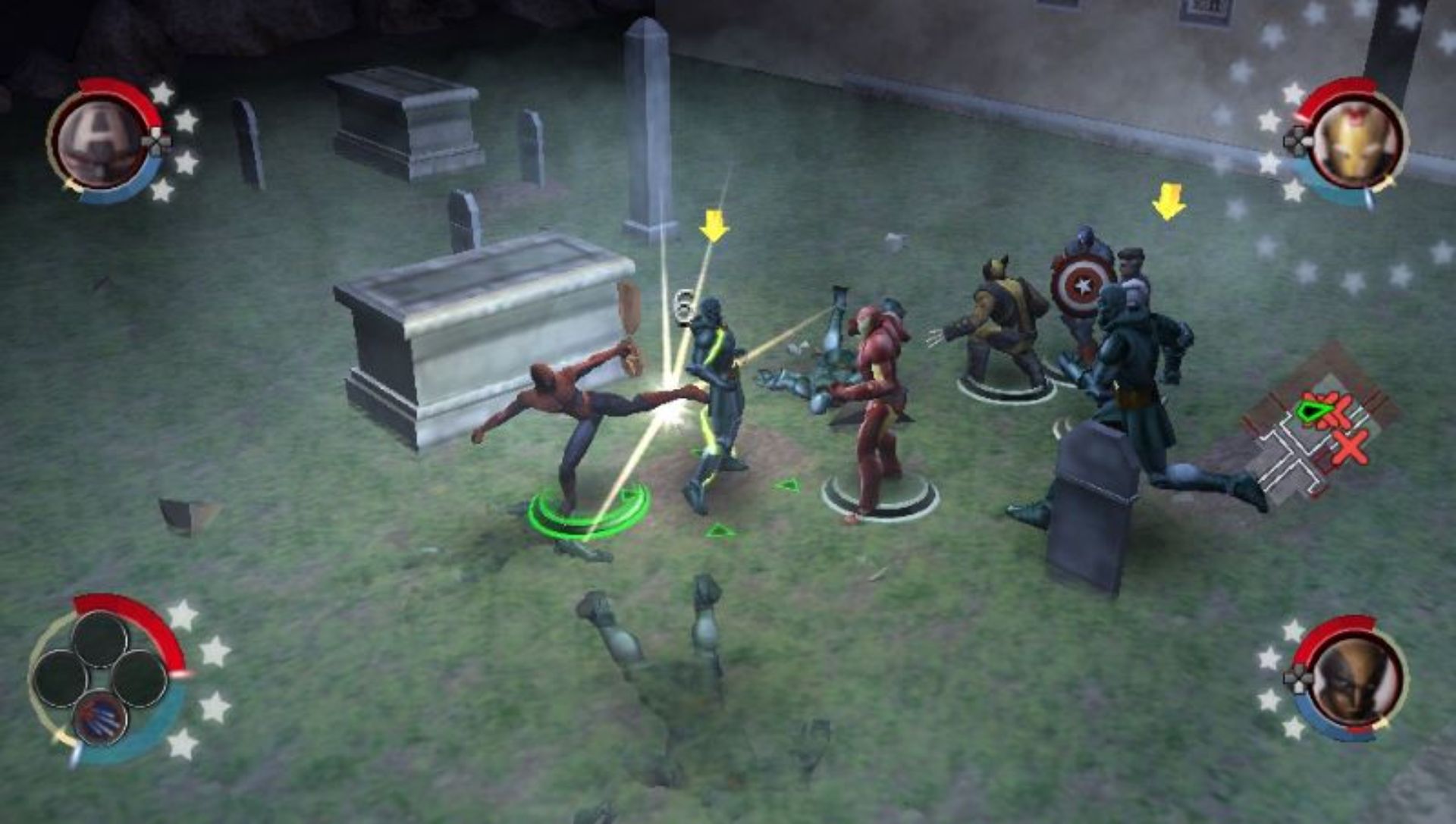 漫画英雄：终极联盟2PSP游戏截图第15张