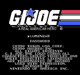 FC动作游戏《眼镜蛇部队》(G.I Joe)完整秘籍与选关密码大全