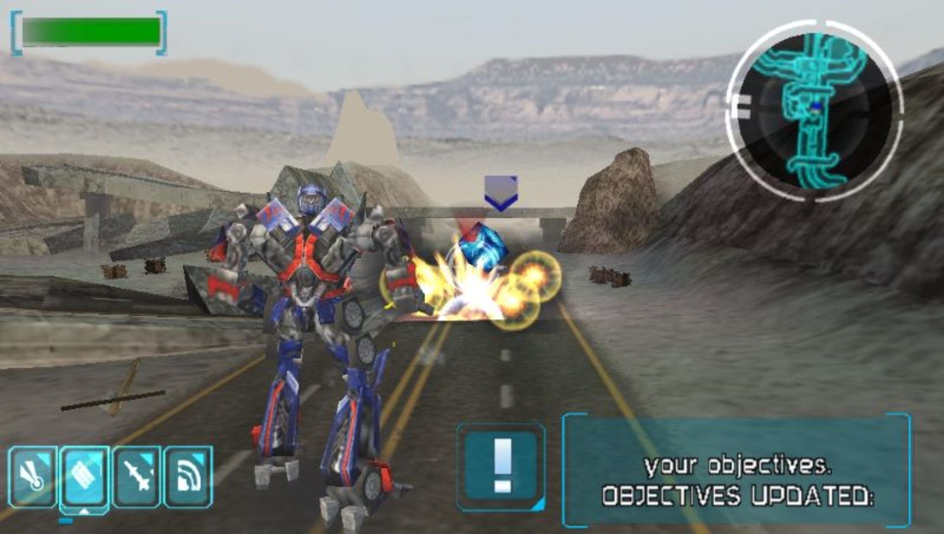 变形金刚PSP游戏截图第3张