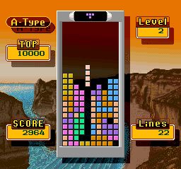 超级俄罗斯方块2，轰炸方块SFC游戏截图第7张