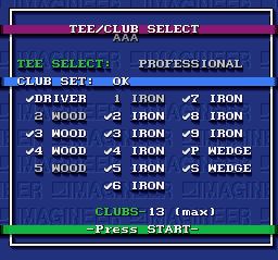 美国职业高尔夫巡回赛SFC游戏截图第7张