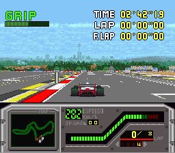 铃木亚久里F1超级赛车SFC游戏截图第15张