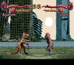 恐龙格斗／原始之怒SFC游戏截图第5张