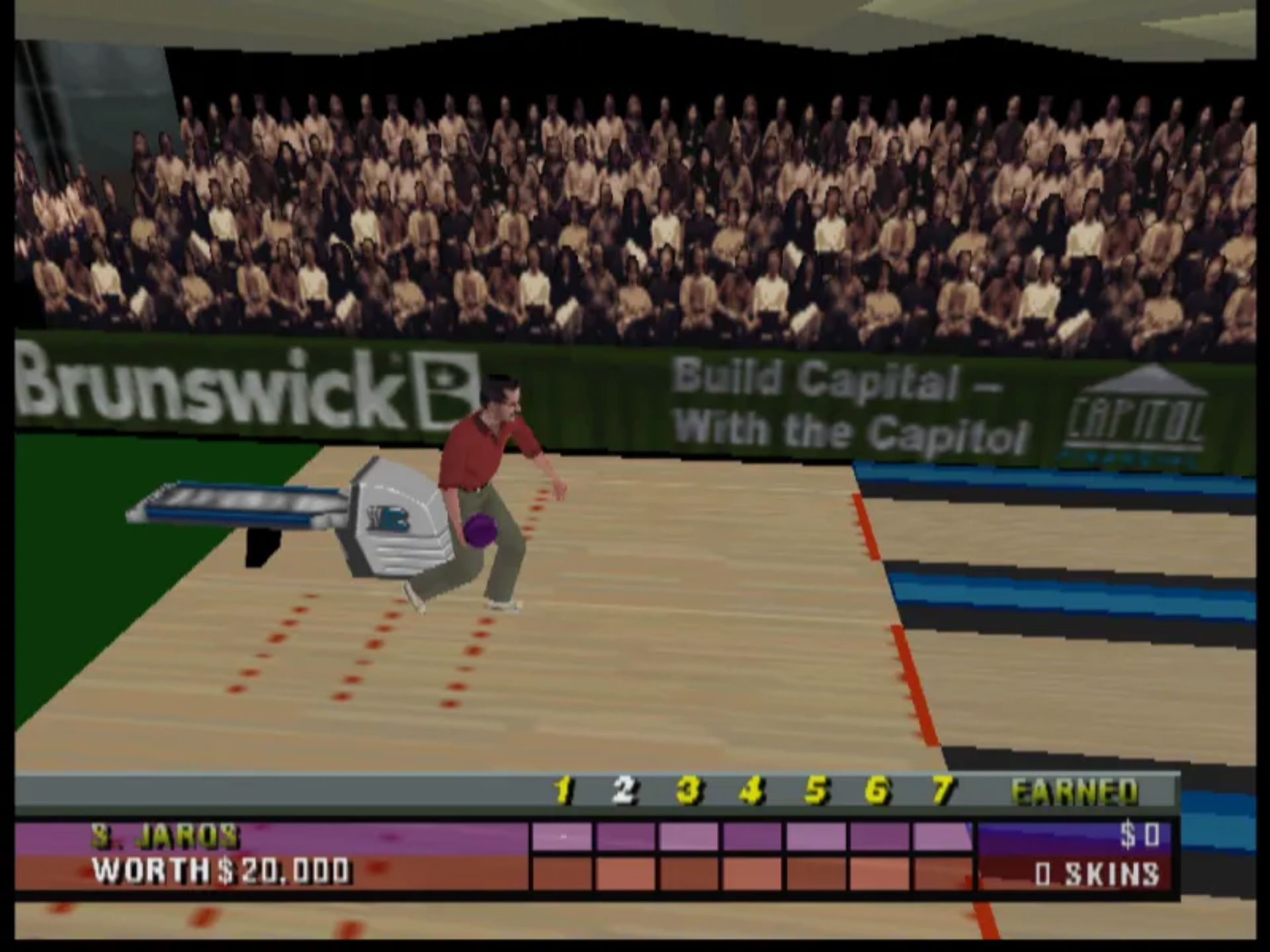 布伦瑞克职业保龄球巡回赛N64游戏截图第10张