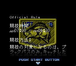 超级钓鱼王1SFC游戏截图第4张