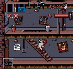 雷恩与史地皮：消防犬SFC游戏截图第7张