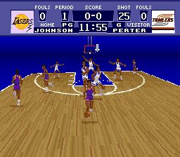 超级射篮／美国大学篮球／世界联盟篮球SFC游戏截图第7张