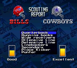 NFL职业美式足球94SFC游戏截图第3张