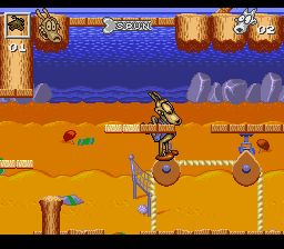 洛克的摩登生活：危险日SFC游戏截图第14张