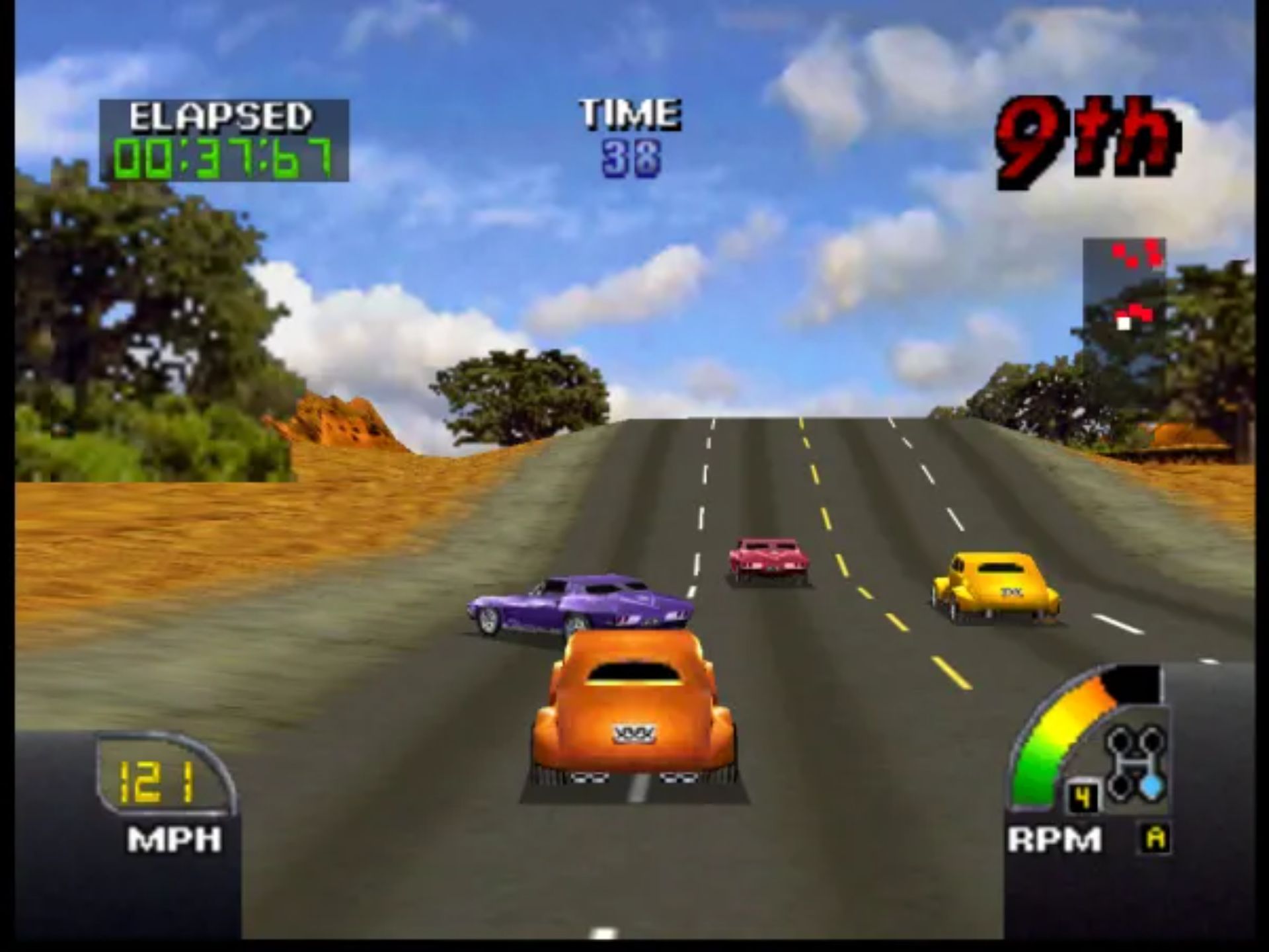 美国赛车N64游戏截图第11张