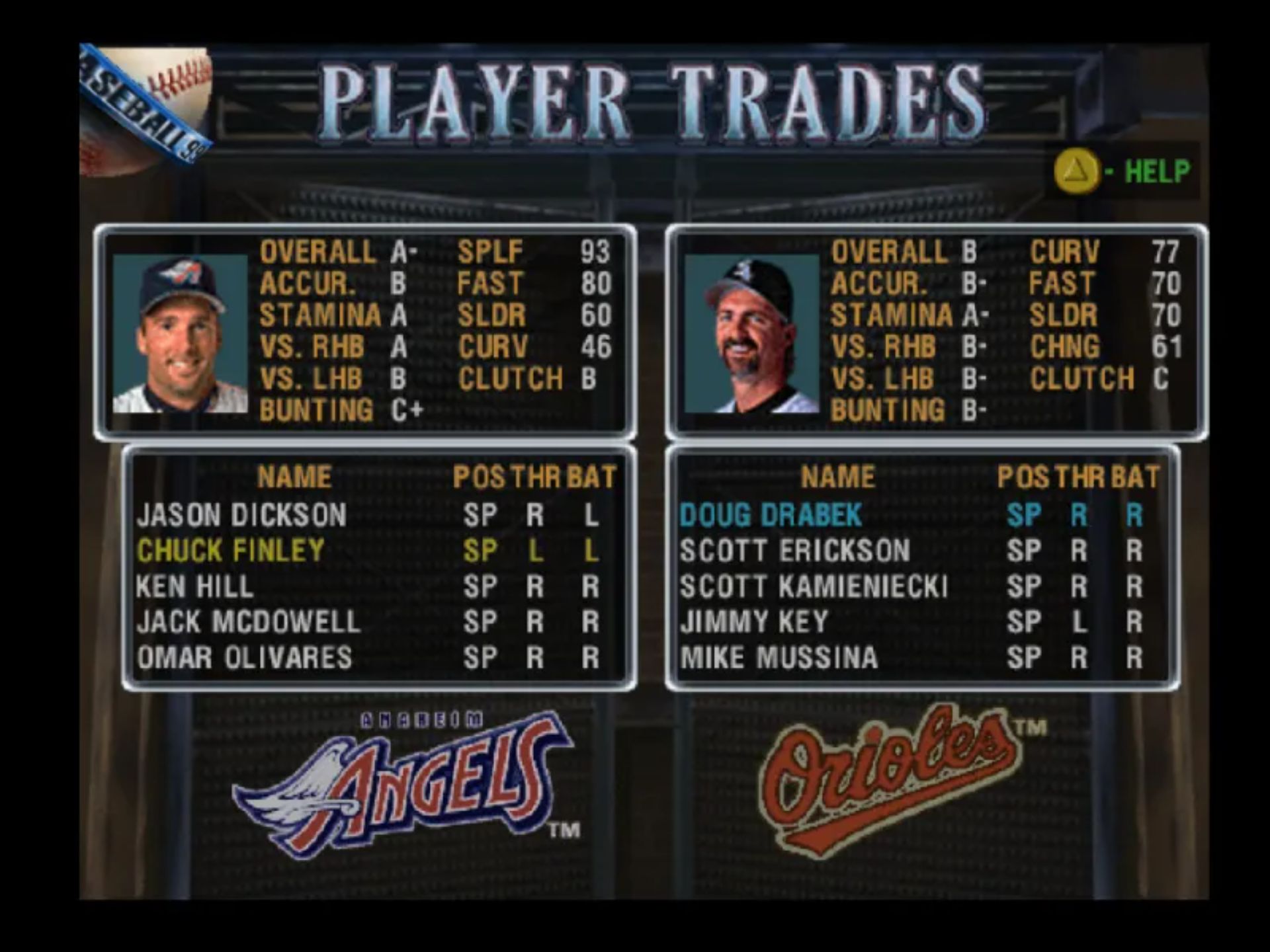 全明星棒球99N64游戏截图第18张