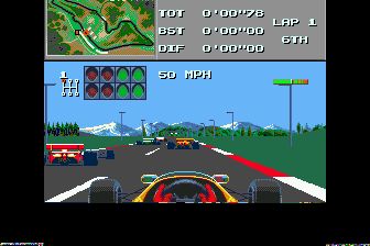 F1赛车MD游戏截图第6张